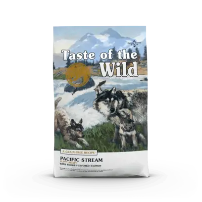 Pacific Stream Puppy Recipe with Smoke-Flavored Salmon