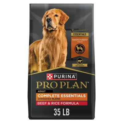 Pro Plan Adult Complete Essentials Shredded Blend Beef & Rice with Probiotics Dry Dog Food