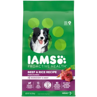 IAMS Proactive Health Minichunks Adult Beef & Rice Recipe Dry Dog Food