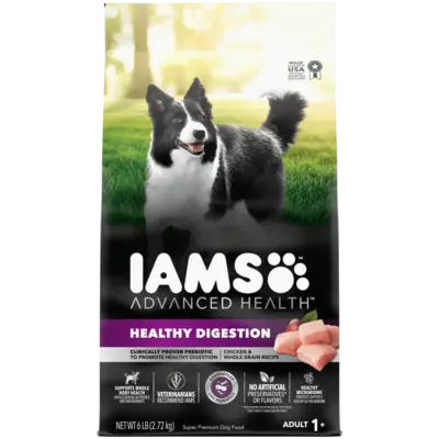 IAMS Advanced Health Adult Healthy Digestion with Real Chicken Dry Dog Food